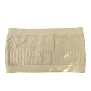 2/$15 Garage Ribbed Tube Top Tan Small